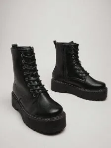 Ankle Boots with Platform Sole