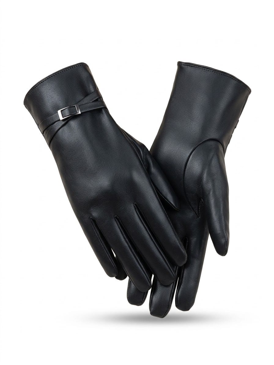 Faux Leather Gloves