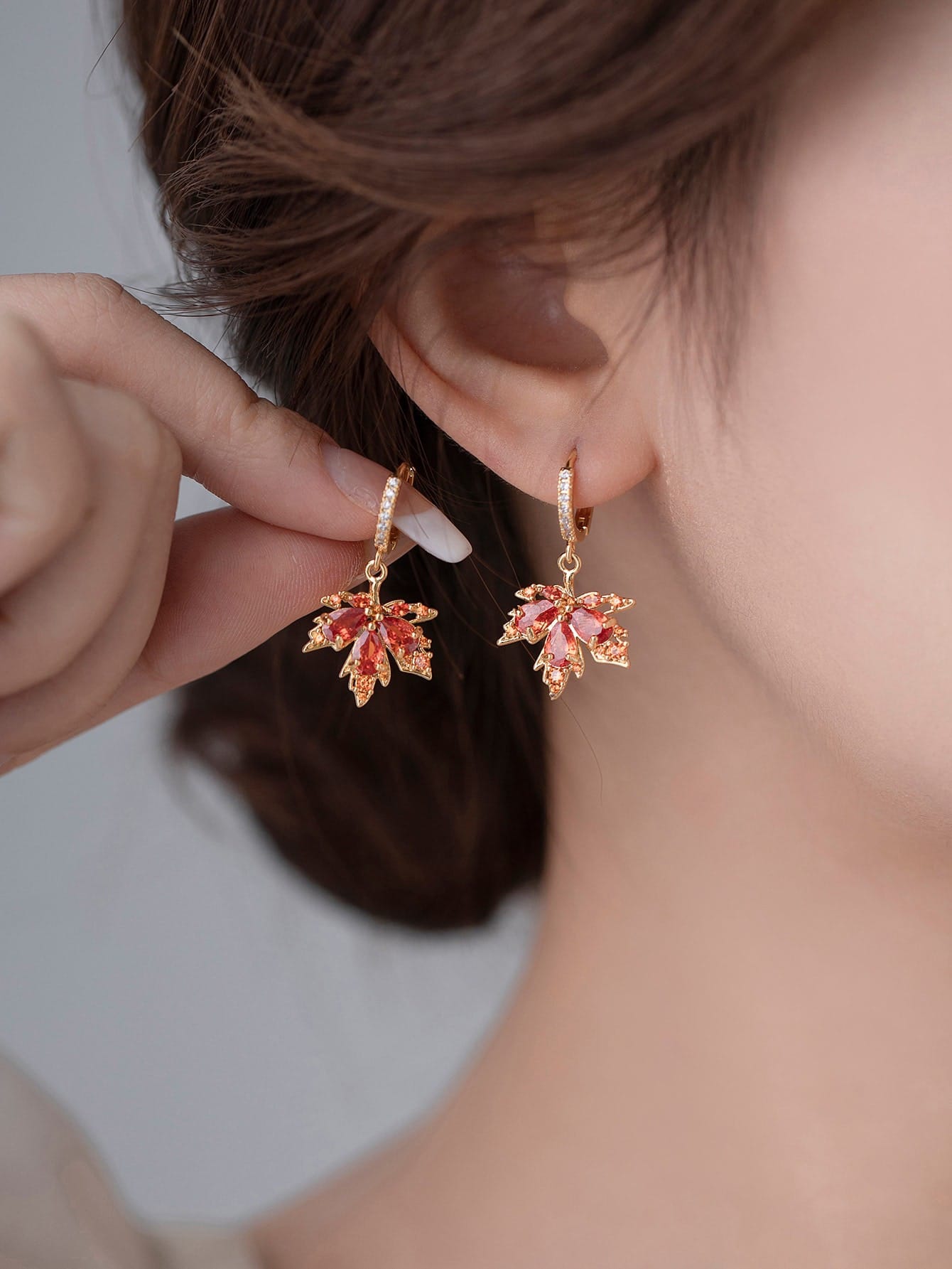 Maple Leaf Drop Earrings