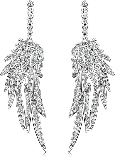  Angel Wings Dangle Drop Earrings