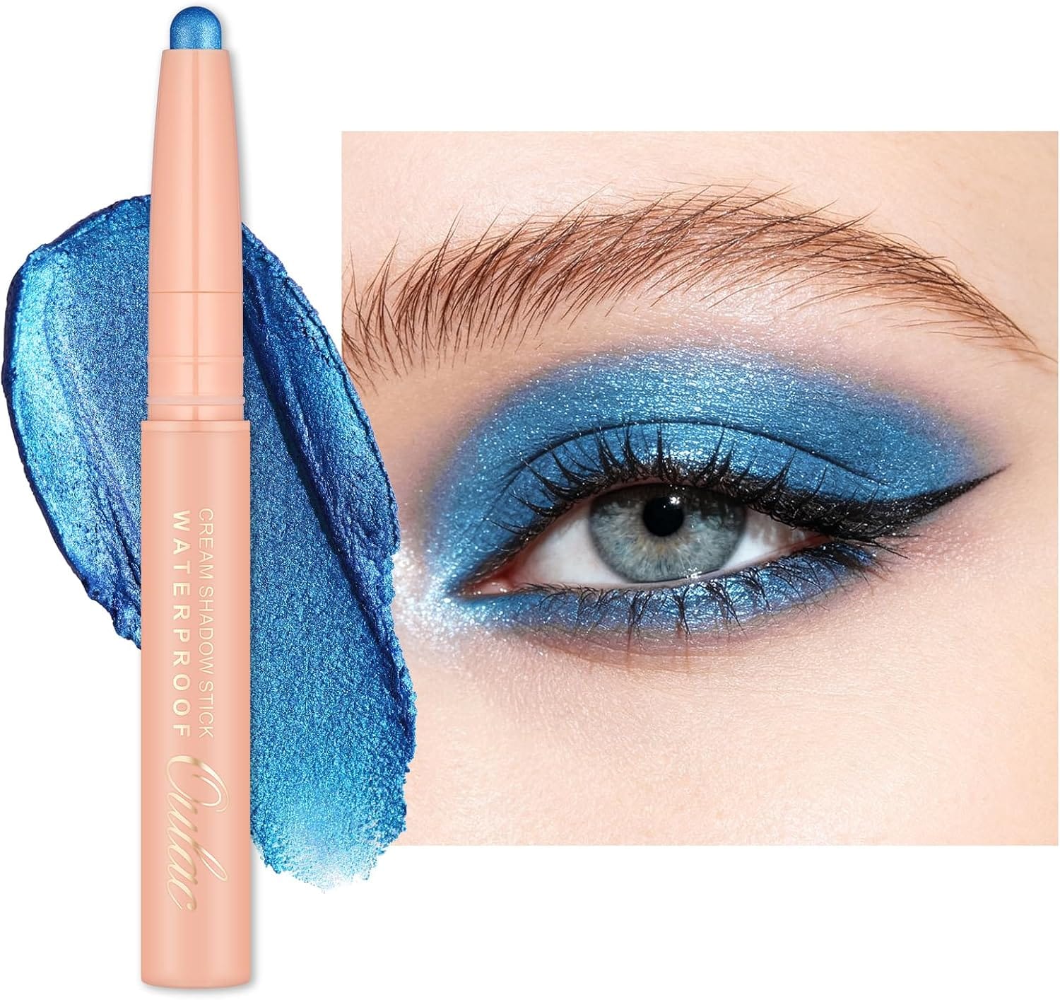 Eyeshadow Stick Blue Metallic Finish